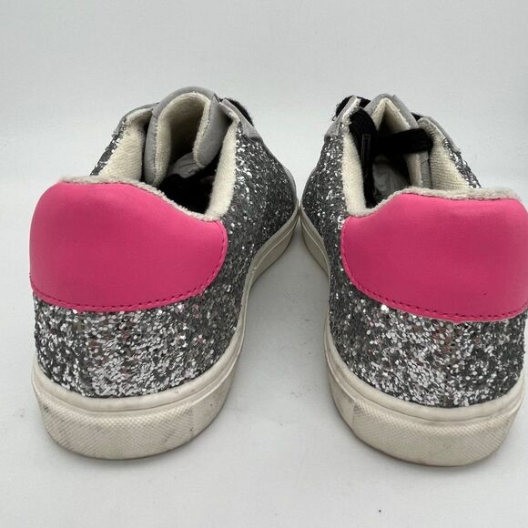 Torrid Gray, Silver & Pink Sequin Sneakers - Size 8W - Picture 4 of 7